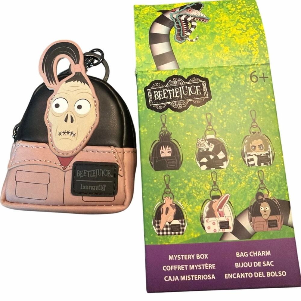 Loungefly Beetlejuice Bag Charm (Shrunken Head) New with Box